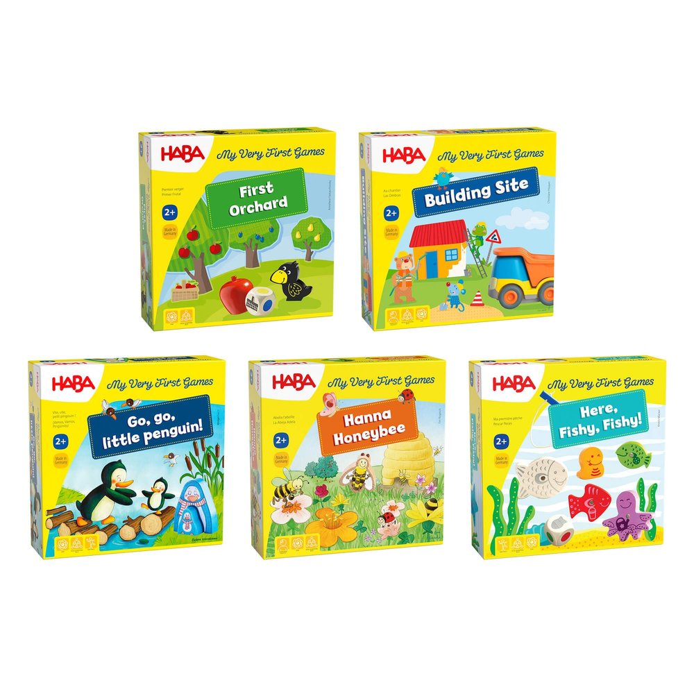 HABA My Very First Games Toddler Bundle 5 Most-Loved Games for Age 2+, Cooperative Early Learning