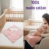 2-Pack Muslin Hooded Baby Towels, 100% Cotton, Towels for Babies, Infants, Toddles, Soft and Absorbent for Boy and Girl, Double Layered Baby Towel With Hood, Babies Muslin Towel Set (Pink Flowers) view 3