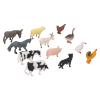 Aqur2020 Mini Farm Animal Figures, 12 Pieces, Hand-Painted PVC Models, Educational Learning Tool, Cake Decoration, Ages 3+ view 2