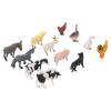 Aqur2020 Mini Farm Animal Figures, 12 Pieces, Hand-Painted PVC Models, Educational Learning Tool, Cake Decoration, Ages 3+ view 3
