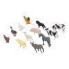 Aqur2020 Mini Farm Animal Figures, 12 Pieces, Hand-Painted PVC Models, Educational Learning Tool, Cake Decoration, Ages 3+ view 4