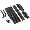 for Mini-B 2WD 1/16 1Set Carbon Fiber Rear Wing Spoiler Plate RC for Buggy Truck Model Upgrade Parts Rc Upgrade Components view 2