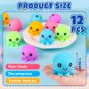 12 Pack Stress Balls for Adults, Cute Octopus Stress Relief Stress Ball, Fidget Toys Bulk Squishy Squeeze Ball Set and Birthday Party Favors Toys for Kids view 2
