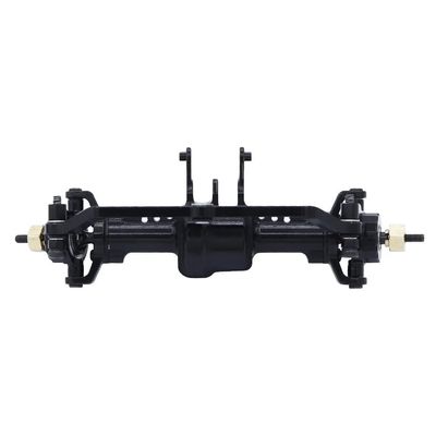 Aluminum Alloy Front Rear Axle Set for 1/18 RC Crawler Car TRX4M Replacement Upgrade Parts(Black Front Axle)