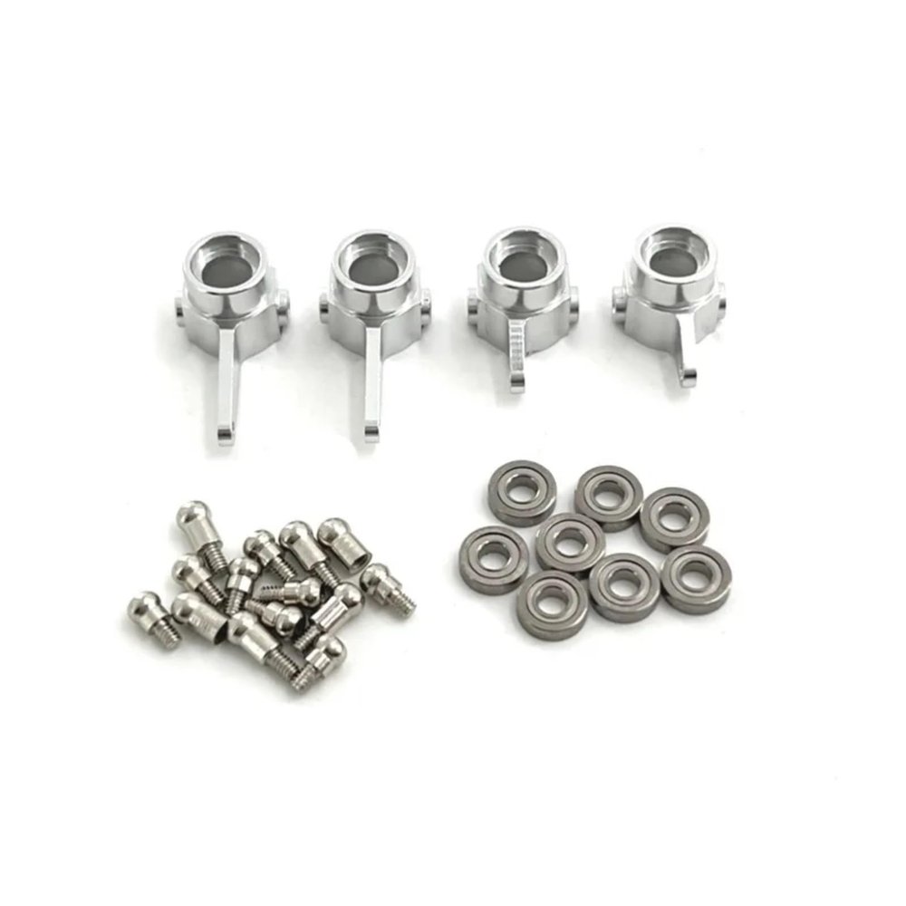 RC Models Parts For WLtoys 284161 284010 284131 K989 K979 K969 P929 P939 1/28 RC Car Parts Metal Upgrade Front And Rear Cup Bearing(White)