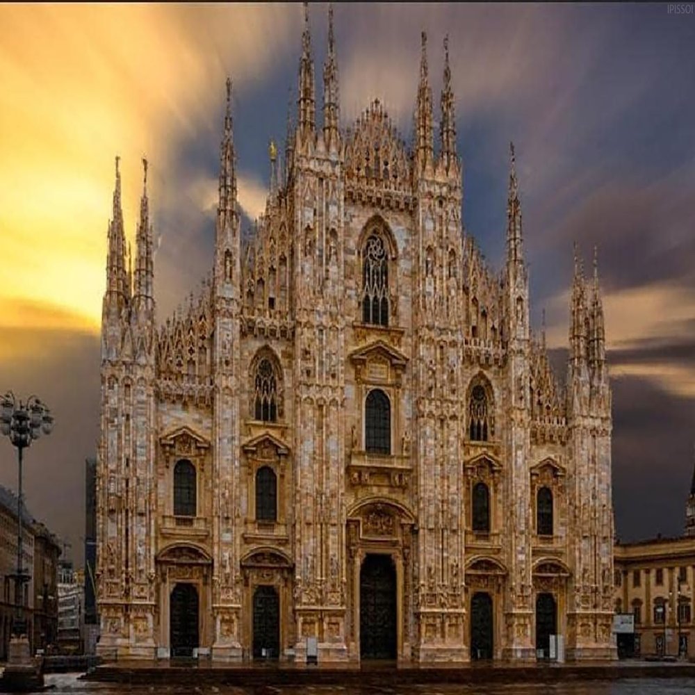 Milan Cathedral Church Jigsaw Puzzle 1000 Piece for Adults Kids - Italy Europe Travel Nature Landscape Wooden Toy, Challenging Fun Game, Christmas Home Decor, Gift