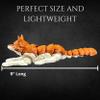 Articulating 3D Printed Wolf Collectible Display Piece, Stress Relief, Personalized Gift - Articulating Posable Wolf (Red, Large) view 2
