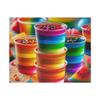 1000 Piece Jigsaw Puzzle for Adults Teens - Rainbow Jello Shots Stacked in Clear Cup Design, Fun Challenging Toy, Christmas Home Decor & Creative Gift view 1