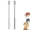 2pcs Silicone Straw Brush Cleaner Set with Long Flexible Handle for Bottle, Reusable Tube Cleaner for Baby Water Cups & Narrow Straws (Gray, 6+9 Combo Pack) view 1