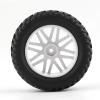 4Pcs 1/10 RC Car Truck Tires Tyre Wheel 12mm Hex 96mm*40mm Parts for H-SP 15502 94107 94170 94155 94177 H-PI Tools Accessories(Black) view 4