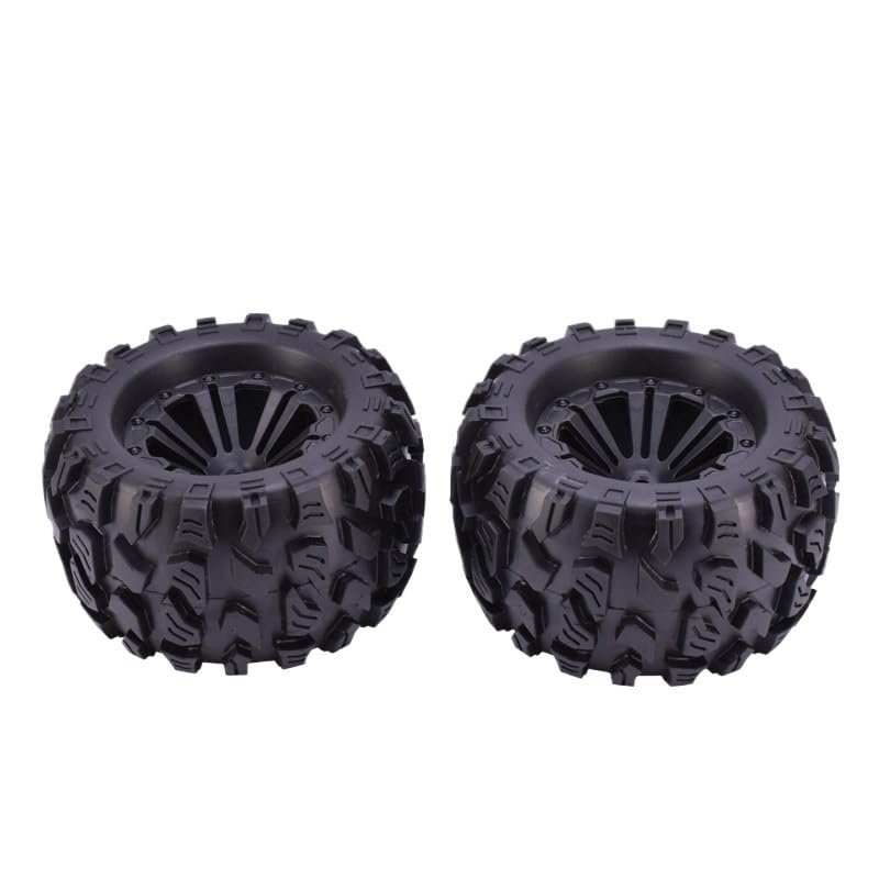 2pcs for ZD 12mm Racing HEX &125mm Wheels Tires for 1/10 Monster Truck Off Road HPI HSP Savage XS TM Flux LRP