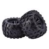 2pcs for ZD 12mm Racing HEX &125mm Wheels Tires for 1/10 Monster Truck Off Road HPI HSP Savage XS TM Flux LRP view 2