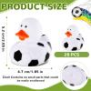 SCIONE 28 Pcs Football Rubber Ducks Bulk - 2 Inch 2026 World Soccer Party Favors- Small Rubber Duck Figurines for Kids Birthday Party Favors, School Classroom Rewards and Carnival Prizes view 2