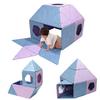 Asweets 3-Piece Magnetic Fort Building Kit for 3+ Kids, Giant Modular Playhouse Panels (Square) view 1