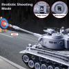 DBshoot 1/18 Remote Control Tank, German Tiger - Gray RC Tank Thats Shoots BBS, 60 Minute Playing Time, Smoke, Sound, LED Lights, Excellent Gift for Kids and Adults view 3