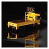 1/76 for Isuzu Alloy Trailer Car Model Yellow Convertible Transport Vehicle Miniature Ornaments view 3
