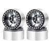 4Pcs Metal Alloy 1.9 Inch 30mm Width Beadlock Wheel Rims Hubs for Axial SCX10 D90 1/10 RC Crawler Car Truck Parts(Titanium 4Pcs) view 1