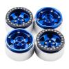4Pcs Metal Alloy 1.9 Inch 30mm Width Beadlock Wheel Rims Hubs for Axial SCX10 D90 1/10 RC Crawler Car Truck Parts(Titanium 4Pcs) view 3