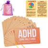 24 Double-Sided ADHD Therapy Tools & Coping Skills Cards for Adults & Teens  Executive Function, Anxiety Relief & ADHD Organization  Portable Flashcards with Digital App Suggestions view 1