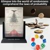 6.2" Galton Board, Probability Demonstration Model with Bell Curve, Providing Visual Representation Design, Effective Statistical Law Demonstration, for Physics Education, Random Distribution view 2