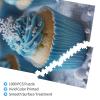 RMYRHQ Blue Frosting Winter Cupcakes Wooden Puzzles for Adults 1000pieces Topped Cupcakes Pearl Accents Blue Liners and Snowy Sprinkles for Puzzle Enthusiasts Christmas Eve Activity New Year Gift view 4