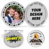 10Pcs Custom Metal Challenge Coin - Personalized Logo/Photo/Text, Double-Sided Printed Coin Commemorative Token for Military, Corporate Events, Sports & Wedding Anniversaries (Silver) view 1