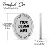 10Pcs Custom Metal Challenge Coin - Personalized Logo/Photo/Text, Double-Sided Printed Coin Commemorative Token for Military, Corporate Events, Sports & Wedding Anniversaries (Silver) view 2