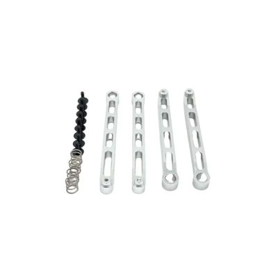 AQWBTYD Compatible with MN MN82T LC79 MN82S for MN82 Rc Car Upgrade Modification Accessories Parts Metal Fixed Pull Rod RC Assortment(Silver)