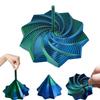3D Printed Expanded Sensory Fidget Star, Expanded Sensory Fidget Star with Handle , Visually Captivating and Satisfyingly Noisy (Blue Green) view 1