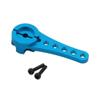 1PCS Aluminum 25T Steering Servo Arm Horn Length 46MM Compatible with RC Car Crawler Large Torque Digital Coreless Servo Parts Universal Fit Aftermarket Replacement(Blue) view 1