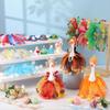 Weysat 10 Set Holiday Mini Desk Goose Outfit 250th Anniversary Summer Mexican 4th for July Magnetic Geese Statue Felt Fabric Costume for 7 Inch Desktop Goose Table Decor Gifts(Tutu Style,Crochet) view 4
