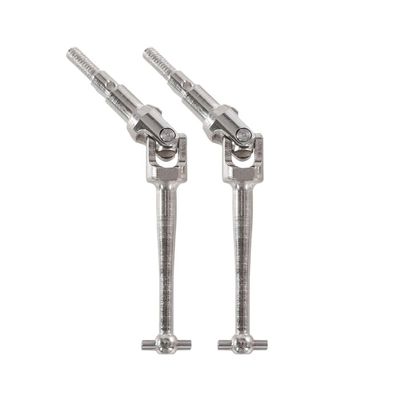 2 PCS Steel Metal Drive Shaft Universal Fit for H16BM H16 16207 14209 14210 H14BM 1/16 RC Car Parts Accessories Aftermarket Replacement Compatible with(Silver)