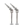 2 PCS Steel Metal Drive Shaft Universal Fit for H16BM H16 16207 14209 14210 H14BM 1/16 RC Car Parts Accessories Aftermarket Replacement Compatible with(Silver) view 1