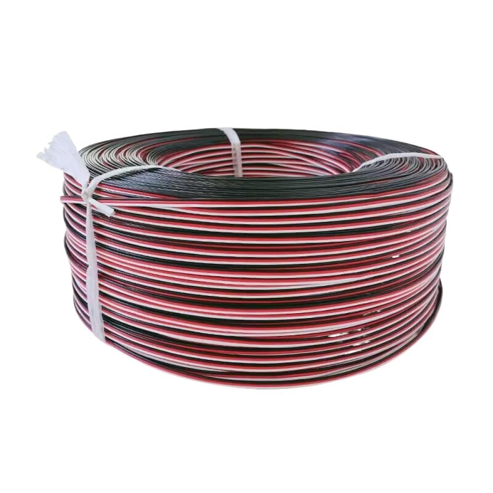 5 Meters 16 Feet 20AWG JR Futaba Compatible Servo Extension Wire 100 Cord 0.08TS OD1.7 Lead Universal Fit for RC DIY Accessories Third Party Replacement(20awgFutaba5m)