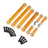 Compatible with 144001 144010 124016 124018 124007 124017 124019 124008 124007 124010 Universal Fit RC Car Metal Upgrade Rod Parts Aftermarket Replacement(Gold) view 1