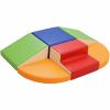 Hoohtoot Foam Climbing Blocks for Toddlers: 6-Piece Soft Play Set - PU Leather Climbing and Crawling Toys - Indoor Baby Learning Gym - Kids Play Structure for Birthday Gift view 1