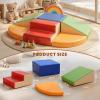 Hoohtoot Foam Climbing Blocks for Toddlers: 6-Piece Soft Play Set - PU Leather Climbing and Crawling Toys - Indoor Baby Learning Gym - Kids Play Structure for Birthday Gift view 2