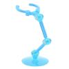 10pcs Action Figure Stand Kits, Doll Display Holder with Plastic Material, Mini Doll Model Support Stand for Anime Figures, Easy Assembly and Adjustable for Stable Display (Transparent Blue) view 4