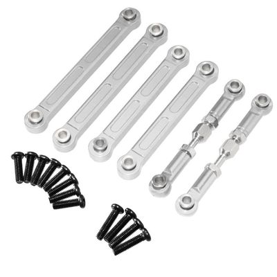 Compatible with 144001 144010 124016 124018 124007 124017 124019 124008 124007 124010 Universal Fit RC Car Metal Upgrade Rod Parts Aftermarket Replacement(Silver)