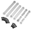 Compatible with 144001 144010 124016 124018 124007 124017 124019 124008 124007 124010 Universal Fit RC Car Metal Upgrade Rod Parts Aftermarket Replacement(Silver) view 1