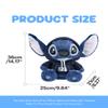 Disney 14'' Stitch Plush Toy, Lilo and Stitch Stuff Cute Plushies - Soft Premium Stuffed Animals Palm Pals Gifts for Girls,Boys,Kids (Hoodie Styles) view 3