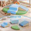 Hoohtoot PU Leather Foam Blocks for Toddlers: 6-Piece Indoor Climbing Play Set - Soft Climbing and Sliding Blocks - Baby Learning Gym - Toddler Activity Structure for Preschool view 2