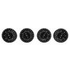 4Pcs for SCX10 Wheel Hubs, RC Wheel Hubs Silver Black, Aluminium Alloy Stable Easy to Install, Replacement Wheel Hubs for, HSP, Redcat, Tamiya, HPI, Compatible with 1.9in T view 2