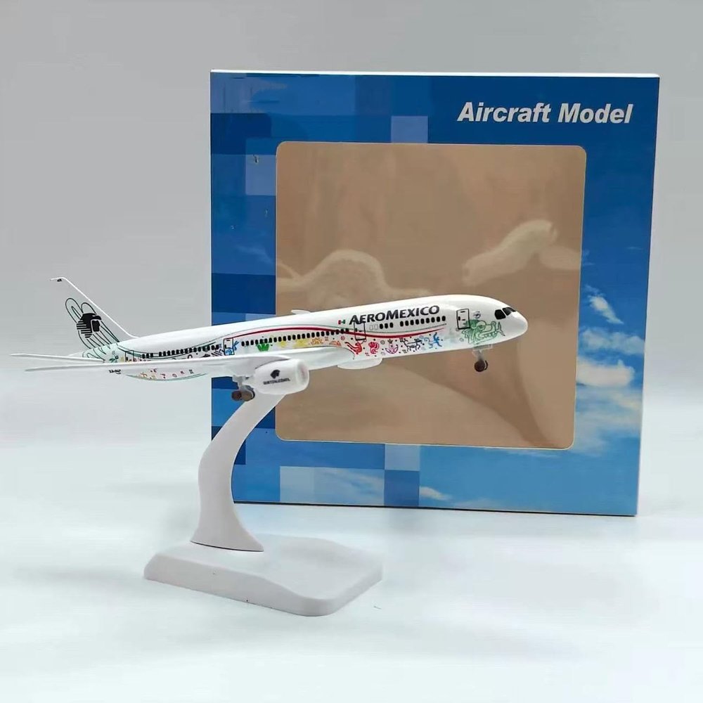 DKHOUN 1/350 Alloy Mexico B787-9 Airplane Model Aircraft for Collectible Decoration with Display Stand