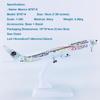 DKHOUN 1/350 Alloy Mexico B787-9 Airplane Model Aircraft for Collectible Decoration with Display Stand view 2