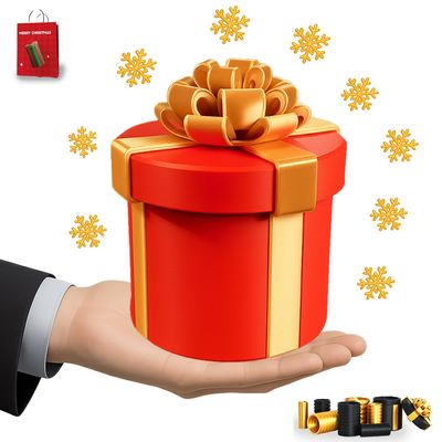 2026 Annoying Nested Screw Gift Box  Funny Prank Box for Cash or Small Gifts, Gag Gift for Friends and Family (RED,1)