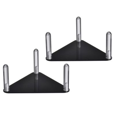 2 Clear Football Ball Holders Sturdy Portable Showcases Shelves for Office Home Decoration Acrylic Football Display Stand