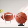 2 Clear Football Ball Holders Sturdy Portable Showcases Shelves for Office Home Decoration Acrylic Football Display Stand view 3