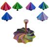 3D Printed Fidget Star Toy, Transformable Stress Relief Finger Toy with Knob Handle for Adults & Kids, 10.6cm Anti-Anxiety Sensory Play Middle Finger Handle (Colorful b, 4.3in) view 1