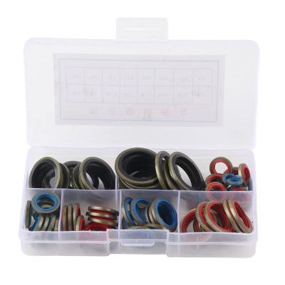 80pcs Gasket Wa Kit, Rubber O Assortment, Nitrile Rubber Gasket Oil Heat ith Various Sizes 6 20 for Autoes Macry Pipes Valves